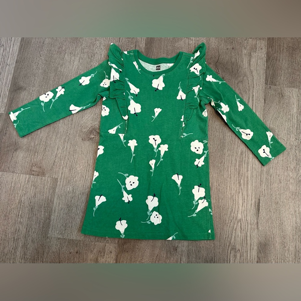 Tea collection green floral dress
